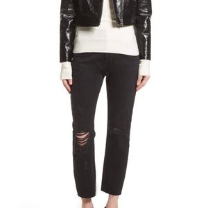 Frame ‘Le Original’ High Straight Jean in Black